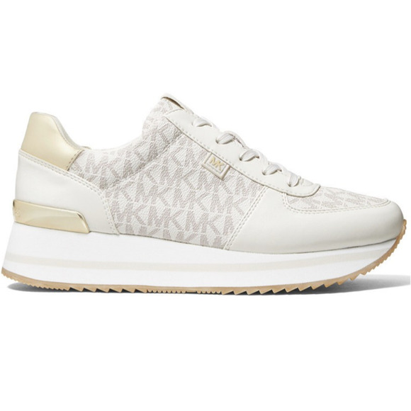 Michael Kors Women's Monique Knit Running Trainer Sneakers Cream Size 9 M - Picture 1 of 5